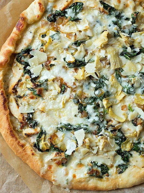 Spinach Artichoke Pizza