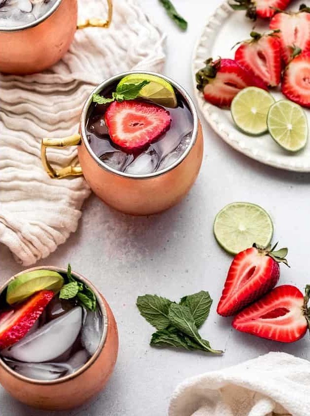 Strawberry Lime Moscow Mule