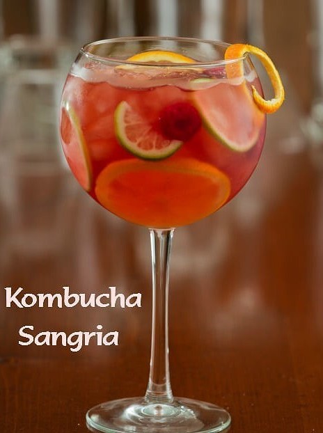 Midori Kombucha Cocktail & Kombucha Sangria