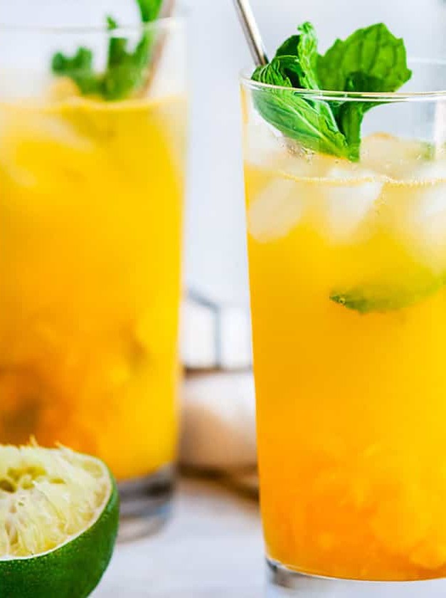 Summertime Fresh Mint Mango Mojito