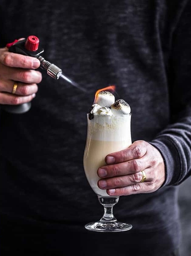 Baileys Winter Cocktail Shake With Hot Chocolate Fudge Sauce