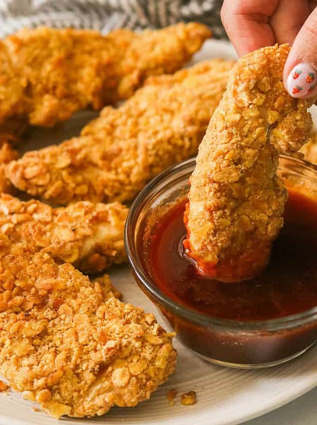 Gluten-Free Air Fryer Chicken Tenders with Hot Honey