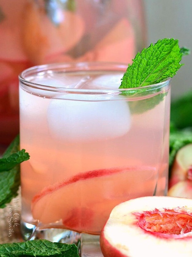 Mint Peach Rose Spritzer