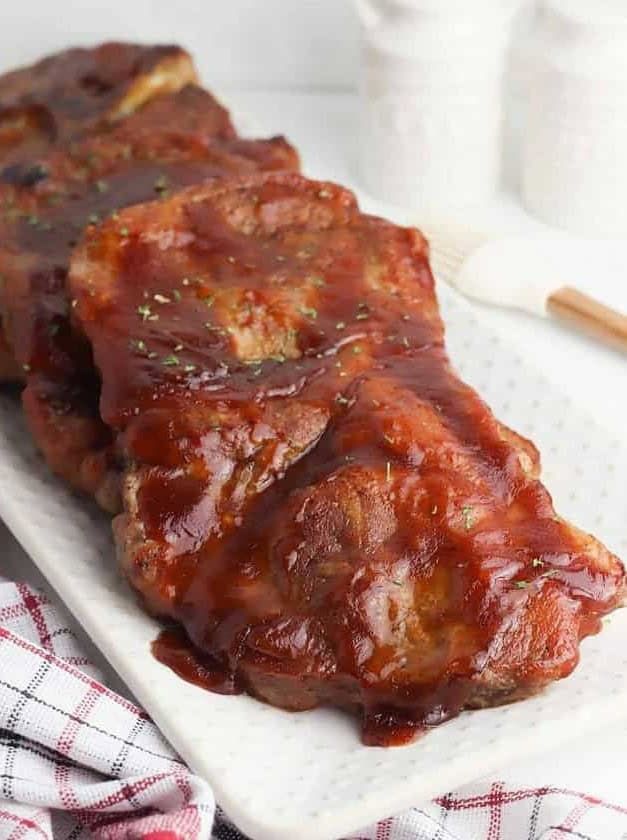 Baked BBQ Pork Steaks