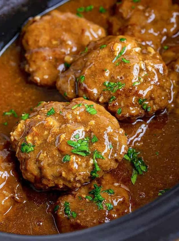 Slow Cooker Salisbury Steak