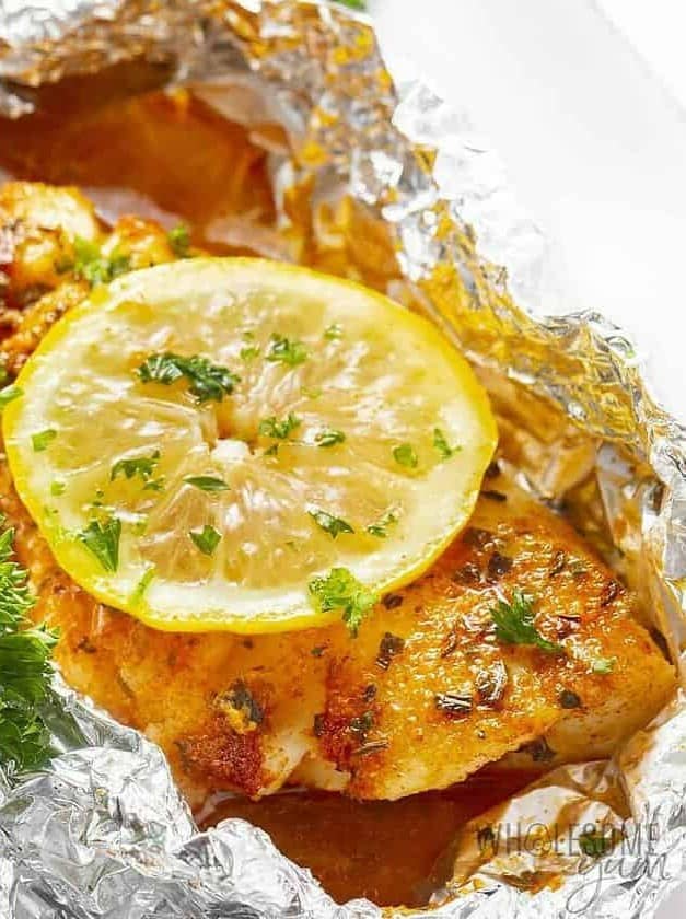 Cajun Grilled Cod in Foil