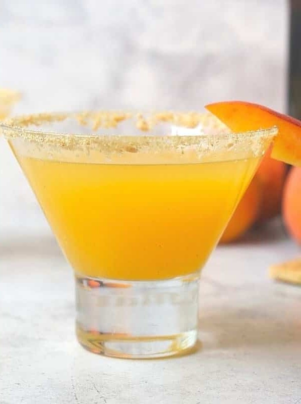 Peach Cobbler Martini