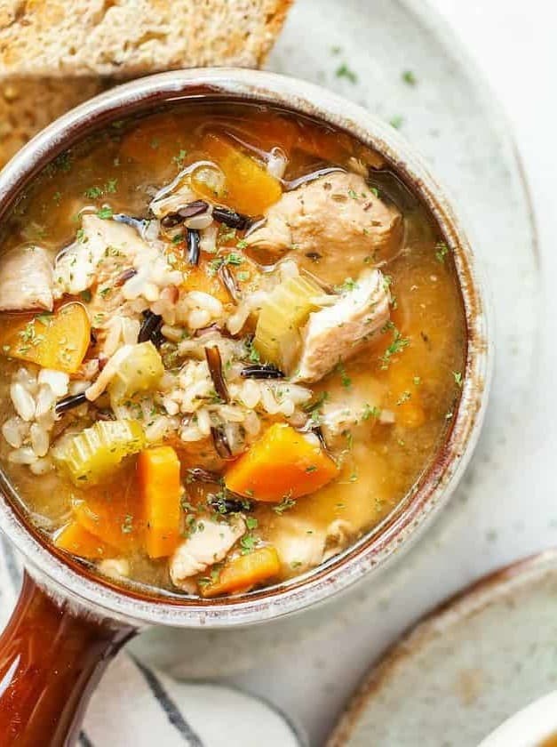 Instant Pot Chicken Rice Soup