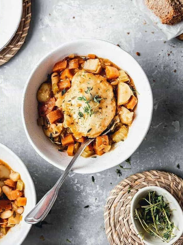 Vegan Stew and Dumplings