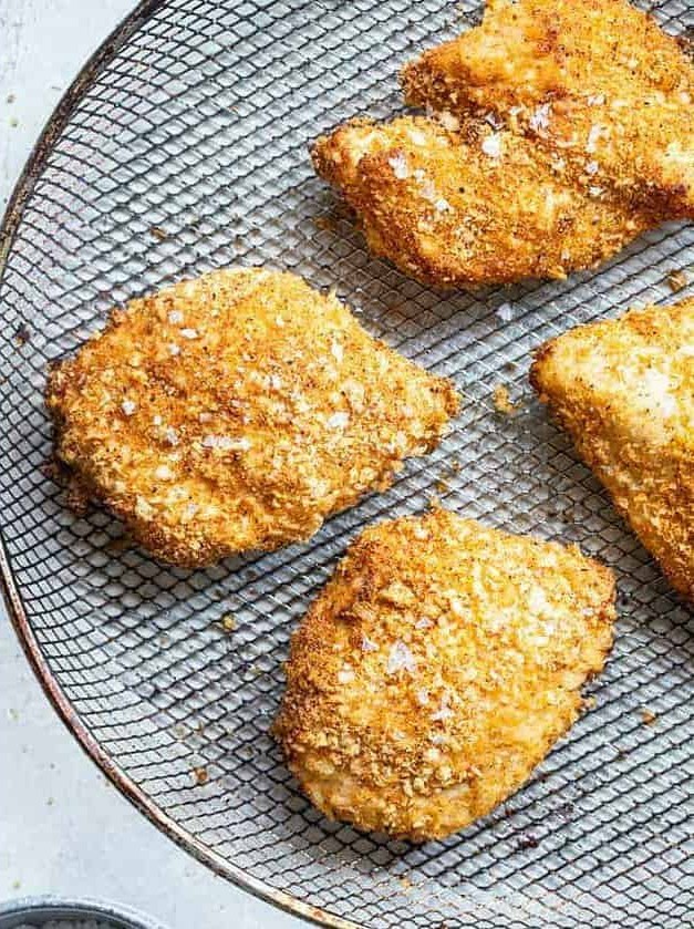 Crispy Breaded Air Fryer Chicken Breast