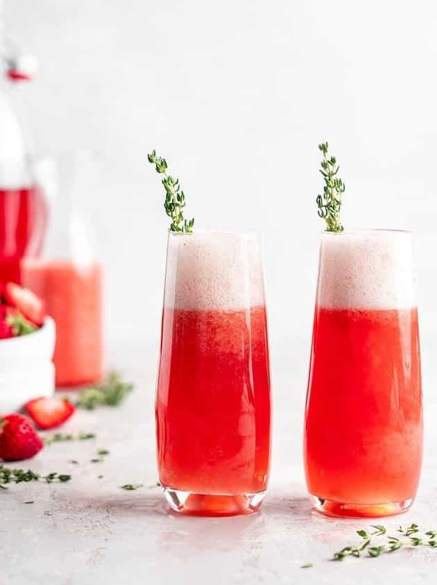 Strawberry Guava Mimosas