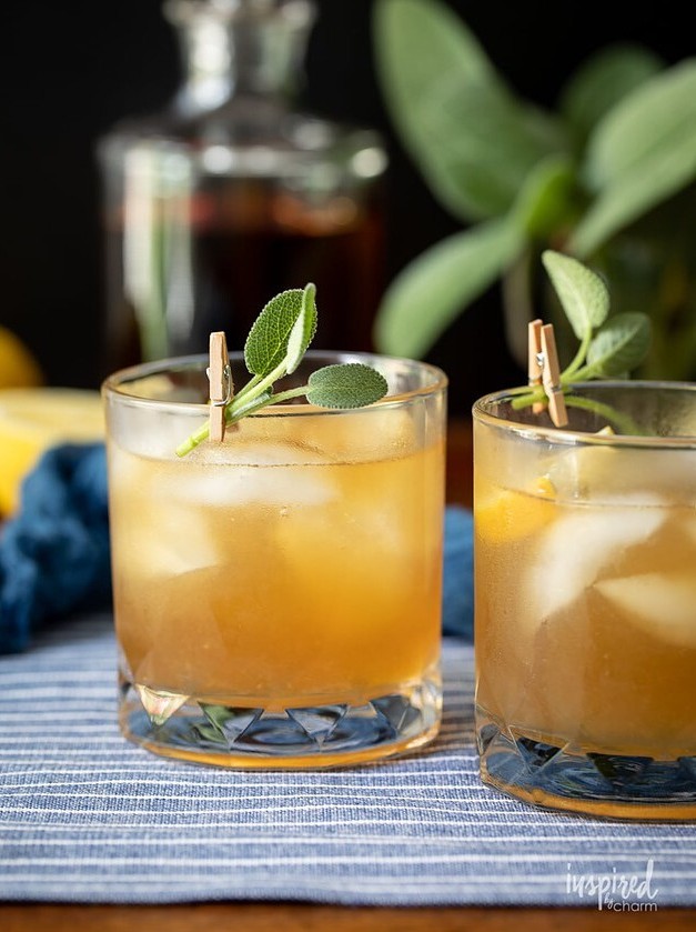 Bourbon and Sage Cocktail