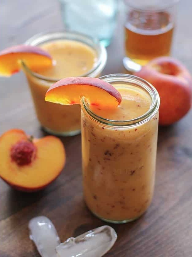 Big Batch Peach Bourbon Slush