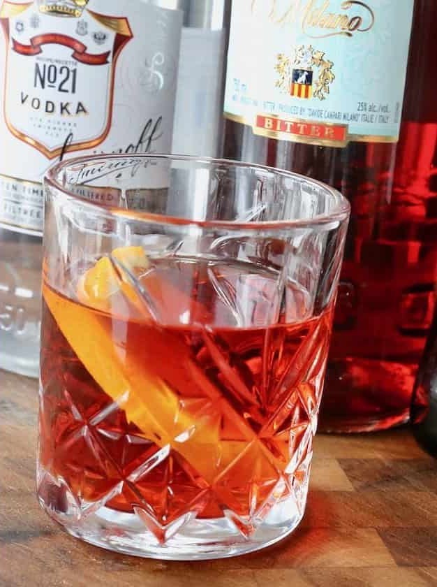 Negroski Vodka Negroni Cocktail