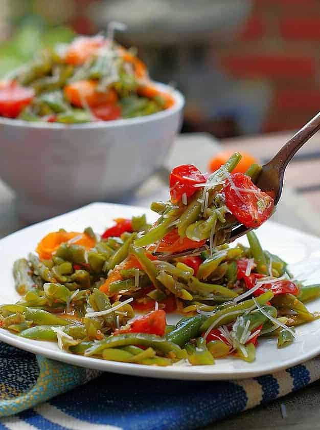 Warm Italian Green Bean Salad