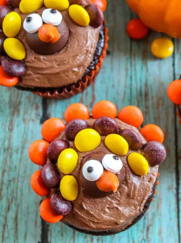 Thanksgiving Turkey Cupcakes