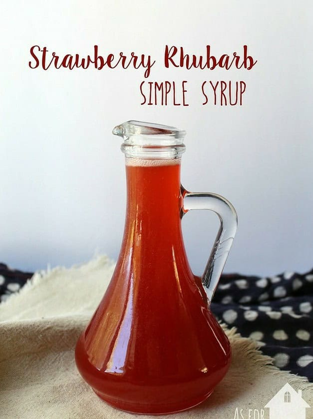 Strawberry Rhubarb Simple Syrup