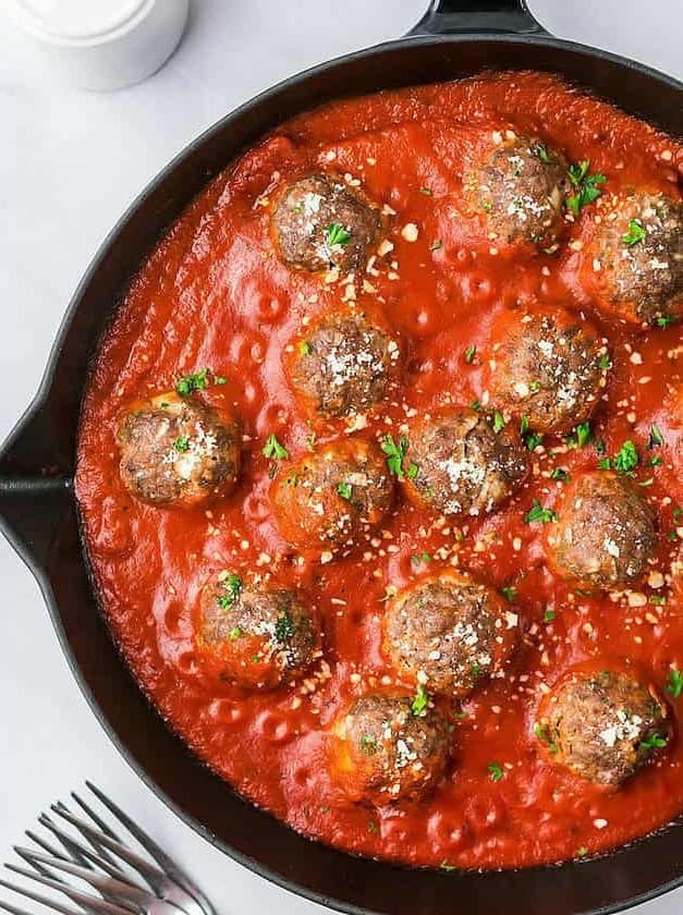 Easy Baked Italian Meatballs