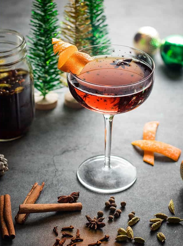 Christmas Manhattan Cocktail