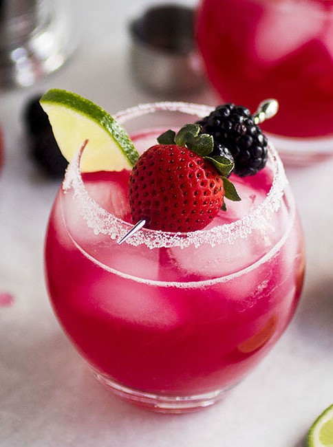 Triple Berry Margaritas