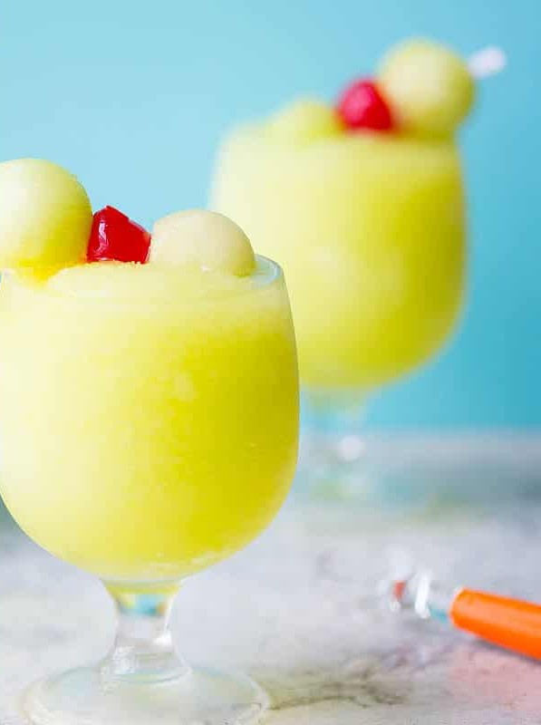 Spiked Melon Ball Slushies