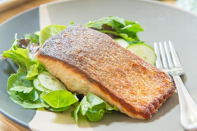 Crispy Skin Pan-Seared Salmon