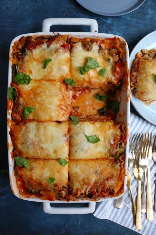 Eggplant Lasagna with Zucchini Noodles