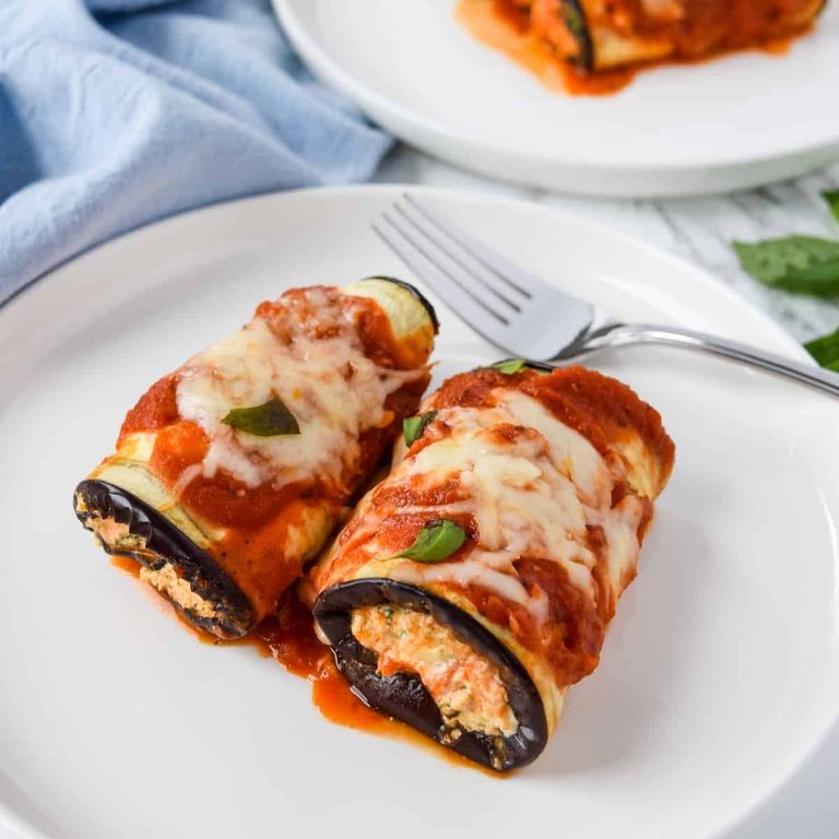 Eggplant Rollatini with Ricotta and Spinach