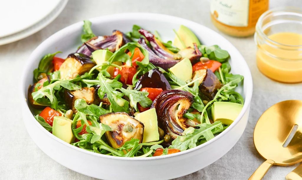 Eggplant and Avocado Salad