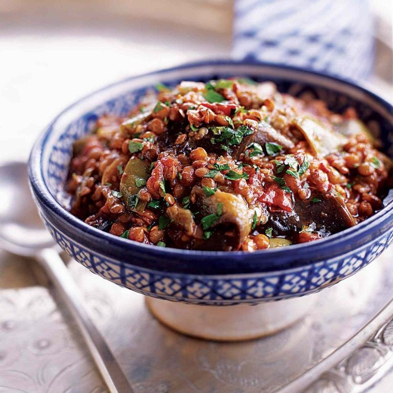 Eggplant and Lentil Stew