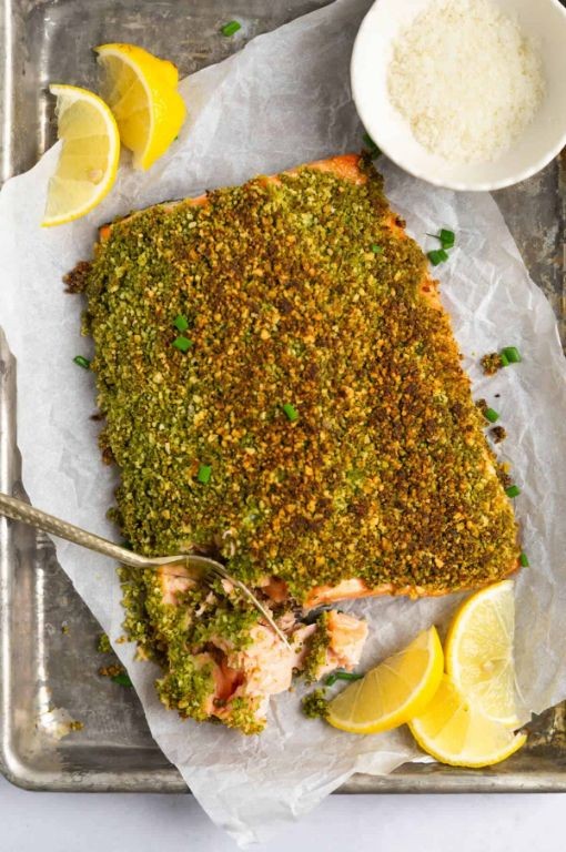 Pesto-Crusted Salmon