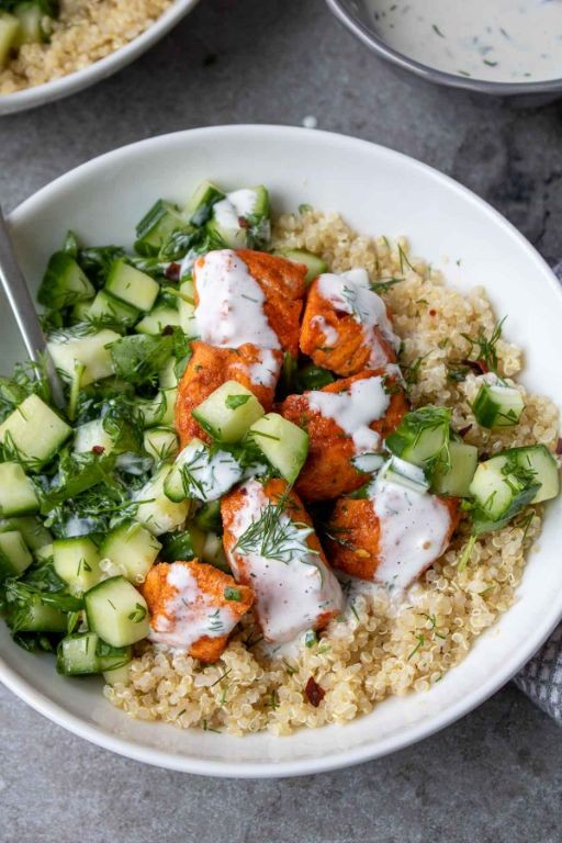 Salmon Quinoa Bowls