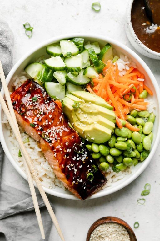 Teriyaki Salmon Bowl