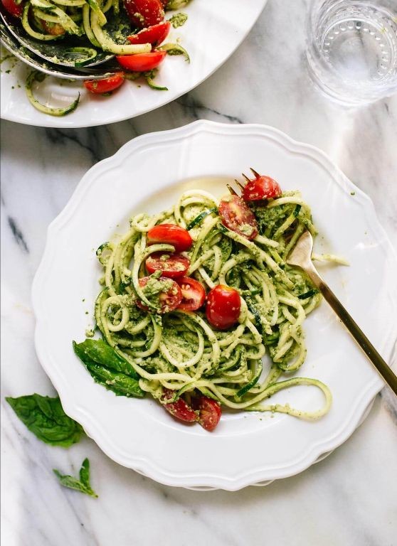 Zucchini Noodles with Pesto Sauce